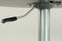 Bistro Tisch silber, 2 Ebenen, h�henverstellbar mit Fu�st�tze- "M�nster" B-WARE