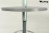 Bistro Tisch silber, 2 Ebenen, h�henverstellbar mit Fu�st�tze- "M�nster" B-WARE