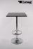 Bistro-Tisch schwarz, Holzplatte quadratisch, Fusttze 102 cm - "Mnchen"
