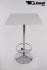 Bistro-Tisch silber, Holzplatte quadratisch, Fusttze 102 cm - "Mnchen"