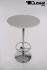 Bistro-Tisch silber, Holzplatte rund, Fusttze 102 cm - "Mnchen"