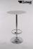 Bistro-Tisch silber, Holzplatte rund, Fusttze 102 cm - "Mnchen"