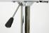 Bistro-Tisch, silber, quadratische Holzplatte, hhenverstellbar 84 - 104 cm - "Stuttgart"