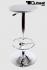 Bistro-Tisch silber/grau, Holzplatte rund, h�henverstellbar, 20kg- "Leipzig"  B-Ware