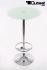 Bistro-Tisch wei�, Glasplatte rund, Fu�st�tze 102 cm - "Berlin"