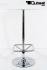 Bistro-Tisch wei, Glasplatte rund, Fusttze quadratisch 102 cm - "Berlin"