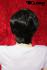 Black artificial hair wig short