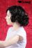 Black curly short hair wig