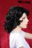 Black curly wig