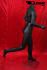 Black headless male window dummy