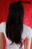 Black long wig with fashionable cut bangs