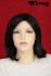 Black mediumlong wig