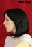 Black mediumlong wig