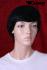 Black real hair wig
