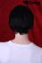 Black real hair wig