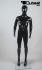 Black shining Child mannequin, faceless