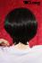 Black short artificial hair wig