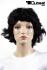 Black short curly hair wig