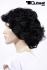 Black short curly hair wig