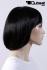 Black, straight mediumlong wig
