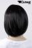 Black, straight mediumlong wig