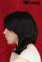 Black straight wig mediumlong