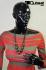 Black Varnished Mannequin, Kneeling
