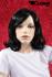 Black wig, curls