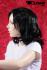 Black wig, curls