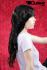 Black wig, wavy ends