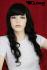 Black wig with long curls