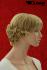 blond curly short hair wig with brown highlights