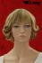 blond curly short hair wig with dark highlights
