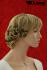 blond curly short hair wig with dark highlights