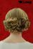 blond curly short hair wig with dark highlights