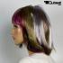 Blond/braune Percke mit pinken Strhnchen