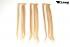 Blonde Extensions mit Clip-In-Technik