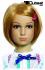 Blonde Kinderpercke mit Haarspange