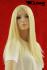 Blonde lange Echthaarpercke