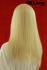Blonde lange Echthaarpercke