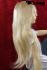 Blonde Langhaarpercke, Echthaar, ca 51 cm