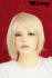 Blonde mittellange glatte Per�cke