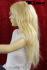 Blonde Percke Echthaar lang Frauenpercke echtes Haar 56 cm indisches Echthaar