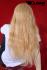 Blonde Percke Echthaar lang Frauenpercke echtes Haar 61 cm indisches Echthaar