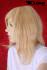 Blonde schulterlange Echthaarpercke 20 cm