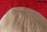 Blonde schulterlange Echthaarpercke 20 cm