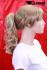 Blondes Haarteil, kurzer Pferdeschwanz