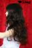 Braune Langhaarper�cke aus Kanekalon