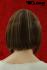 Braune Percke mit mittellangem blond-gestrhntem Haar