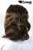 Braune schulterlange Percke fr Herren